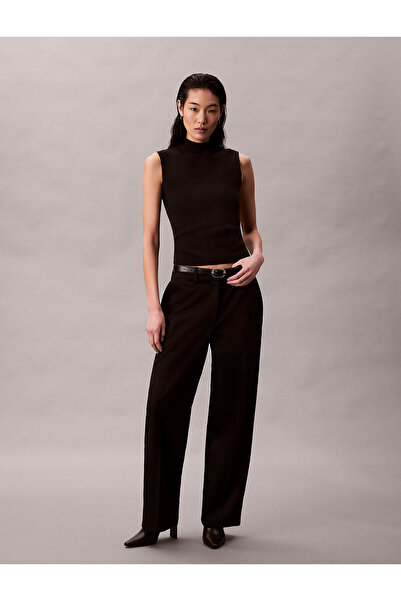 Calvin Klein Viscose Blend Mock Neck Vest