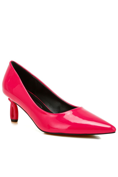 london Rag Women Pointed Toe Fantasy Heel Pumps in Fuchsia