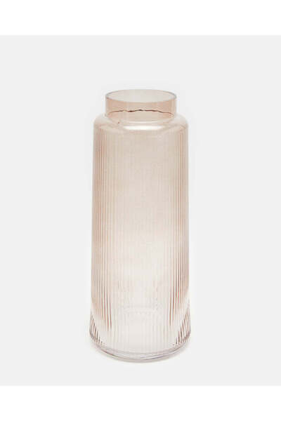 REDTAG Pink Plain Glass Decor Vase