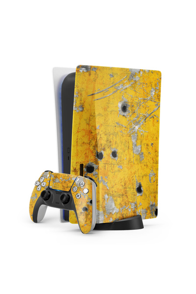 ACME LABS Autocolant skin pentru consola PlayStation 5 - Gloanțe și daune de luptă