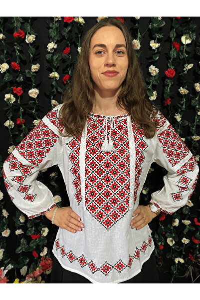 HAINE ModernIE 'Olguța' embroidered blouse