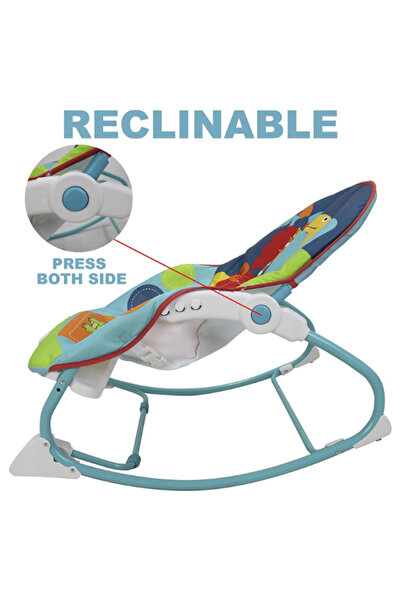 Generic Baby rocker: 4 positions, vibrating belt and feeding tray