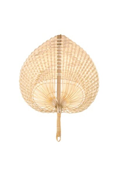 OEM Decorative Bamboo Fan Ecru 27cm