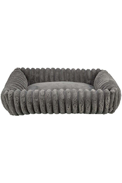 Trixie سرير كلاب لوني كوردوروي فاخر - رمادي/100×70 سم