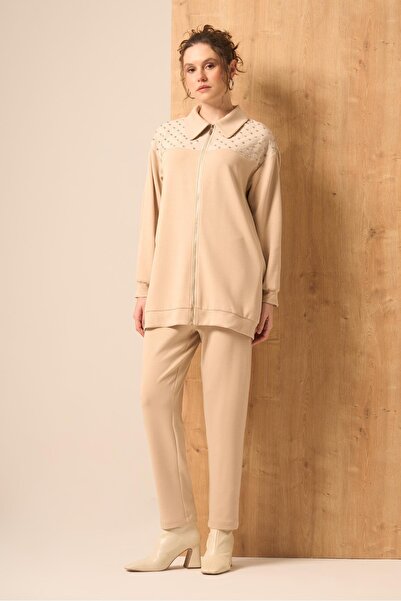 FTZ WOMEN Γυναικείο Σετ Πέτρινο Μπεζ 30938
