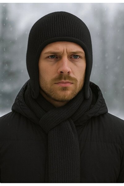 kuru Beretă cu detaliu pentru acoperirea urechilor (cu fleece la interior)