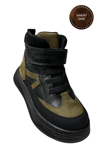 şenler bebe world kids Baby, Children's Boots Genuine Leather Orthopedic Sole, Soft Lining, Non-Slip