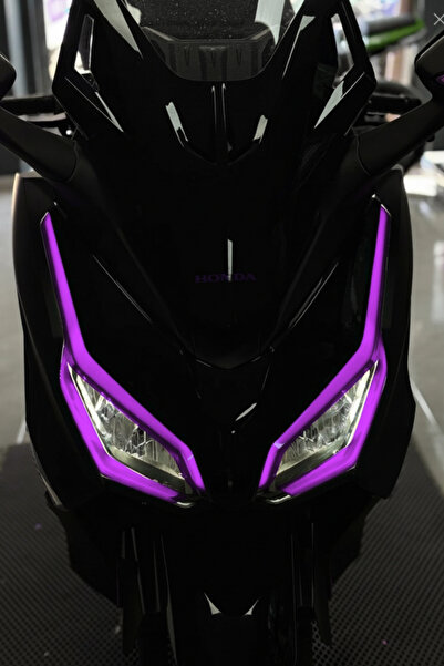 Banxtre ملصق تصميم المصباح الأمامي باللون الأرجواني متوافق مع هوندا فورزا 202...