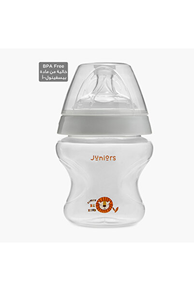 Juniors زجاجة رضاعة مريحة من جاست لايك نيتشر بسعة 150 مل مع حلمة مضادة للمغص ...