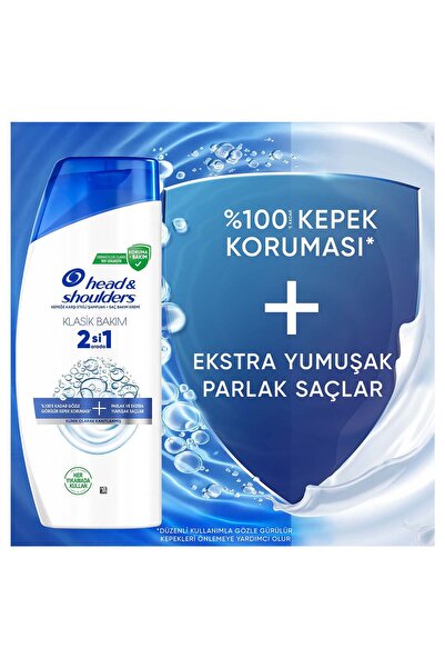 Head&Shoulders 2'si 1 Arada Klasik Bakım Kepek Karşıtı Şampuan 625ml x 2 Adet