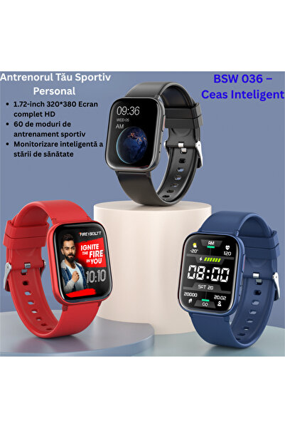 PORTTER Smart Watch, SmartWatch Portter® BSW036, Bluetooth 5.3, Water/dust resistant: IP67