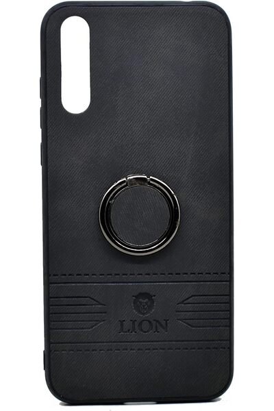 Generic Synthetic Leather Case for Huawei Y8p - Black