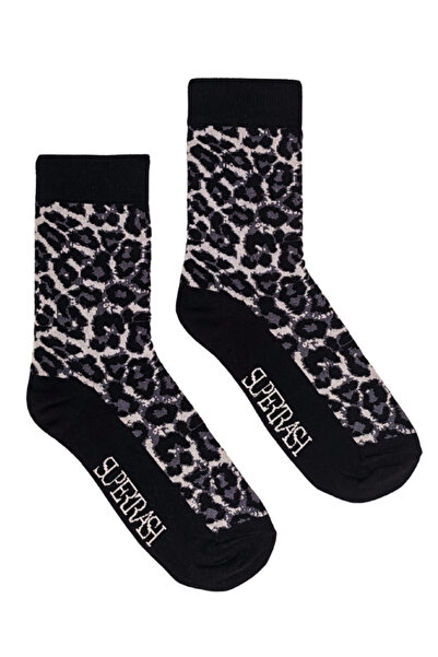 Shuttle Park Special Series Happy Colorful Leopard Pattern Socks Fun Comfortable Stylish Design Style Socks