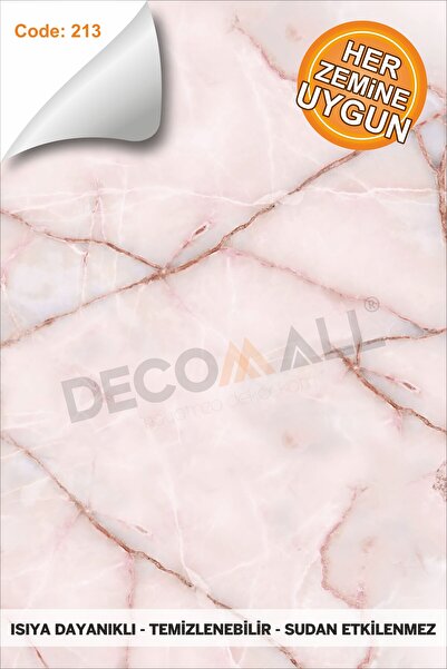 DECOMALL Suya Dayanıklı 50 x 100cm Mutfak Banyo Zemin Mermer Mobilya Fayans Y...