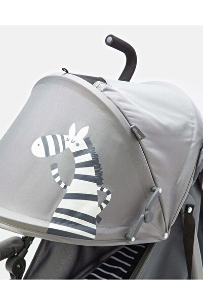 REDTAG Grey Zebra Baby Stroller