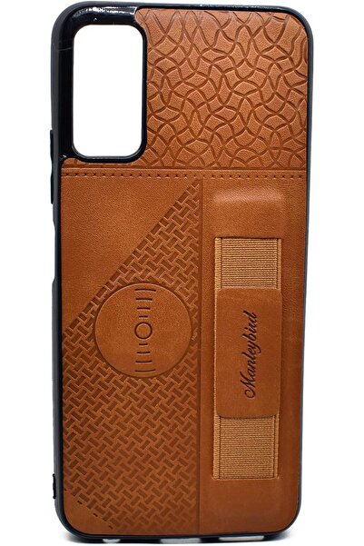 Generic Leather Case with Stand for Samsung Galaxy M31s (Brown)