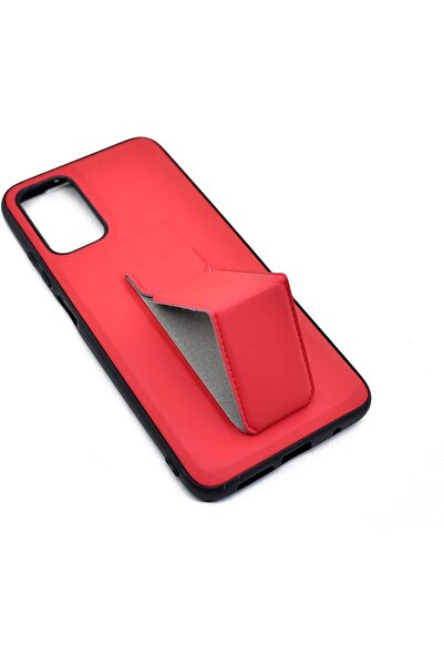 Generic Premium wrist strap case with stand for Xiaomi Redmi 9T (Red) - Metal