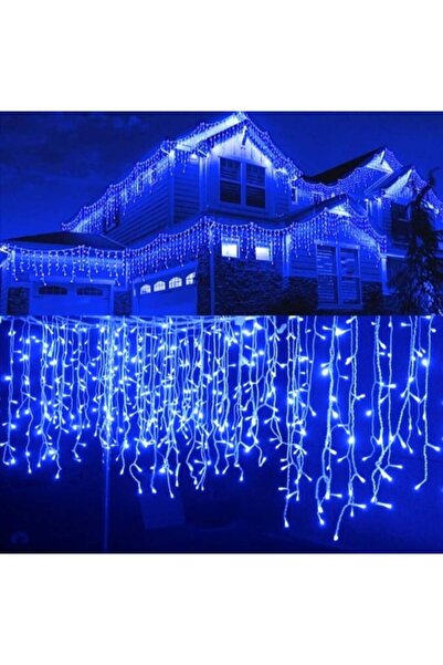 OEM Christmas LED icicle fringe lights, outdoor, 20 m, 500 LEDs, interconnectable