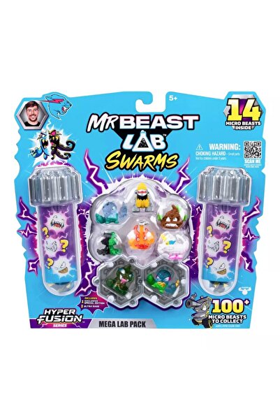 Moose Toys مجموعة Mrbeast Lab Swarms S3 Mega Lab المكونة من 14 قطعة (قطعة واح...