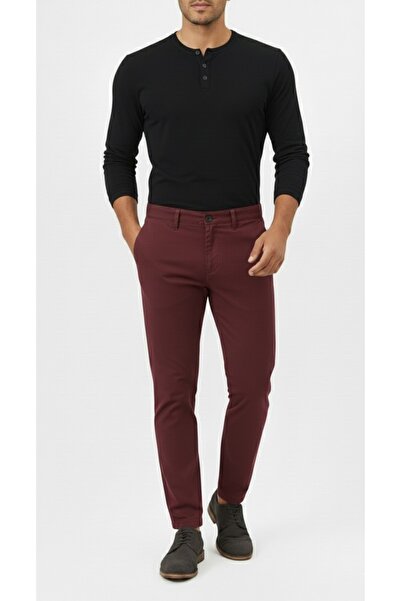 STITCH by MH Old-Money Comfort-Fit Chino Pant-Marron