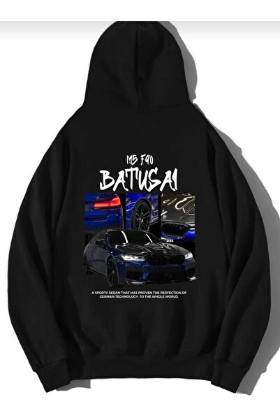 Hunors Sportswear & Company M5 F90 مطبوع سويت شيرت قطني موديل للجنسين بغطاء رأس