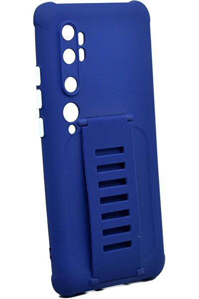 MOCOM Luxury wrist-strap phone case for Xiaomi Mi Note 10 / Mi Note 10 Pro, soft silicone (Blue)