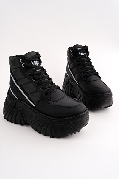 Madam Tarz KCL-150 Kalın Taban Paraşüt Kumaş Bot