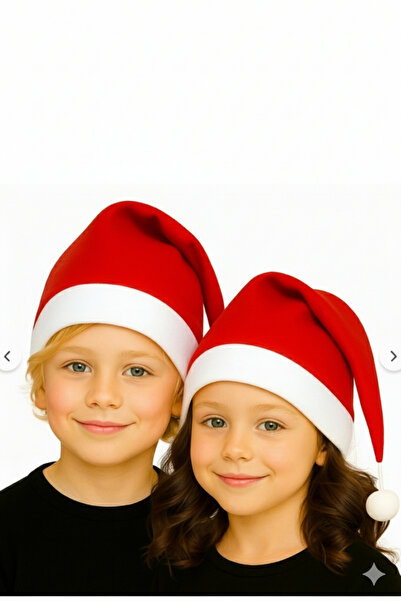 kostüm selesi Çocuk Noel Şapkası Polar Yılbaşı Şapkası – Yumuşak Polar Noel B...