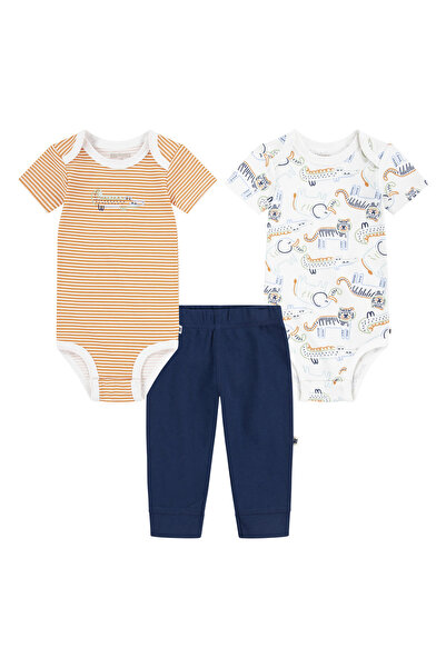 Huggies طقم بيجامات وبنطلون من 3 قطع للبنات باللون الأزرق الفاتح