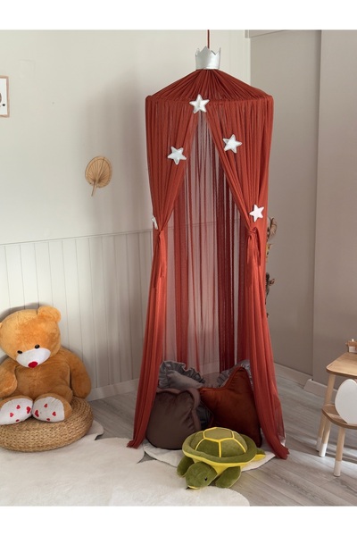 Miniden Tarçın Puantiyeli Cibinlik