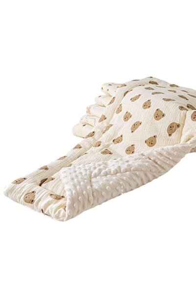 OEM Baby blanket, 3 fluffy cotton layers, 80x40 cm