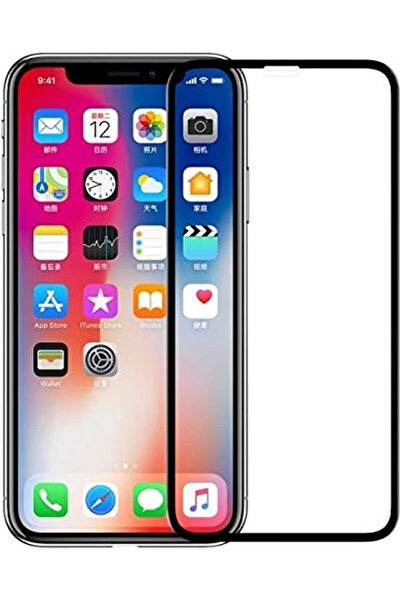 Other ملصق حماية كامل الشاشة مقاوم للكسر 5D لهاتف iPhone XR بحواف سوداء