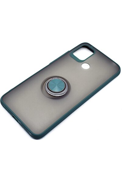 Generic Magnetic Ring Metal Case for Xiaomi Redmi 9C (Green 2) – Thermoplastic Polyurethane –