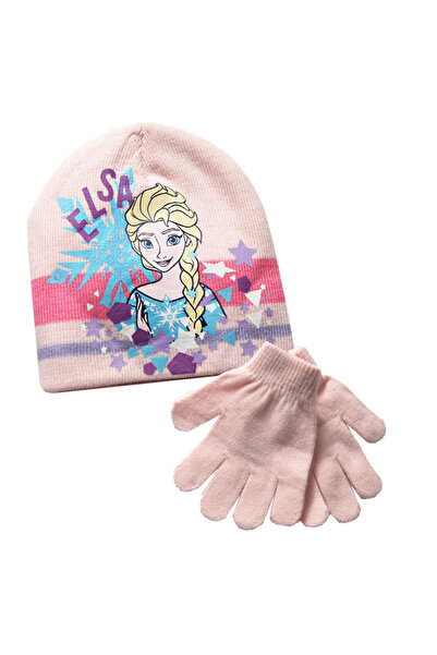 OEM Pink Elsa hat and gloves set