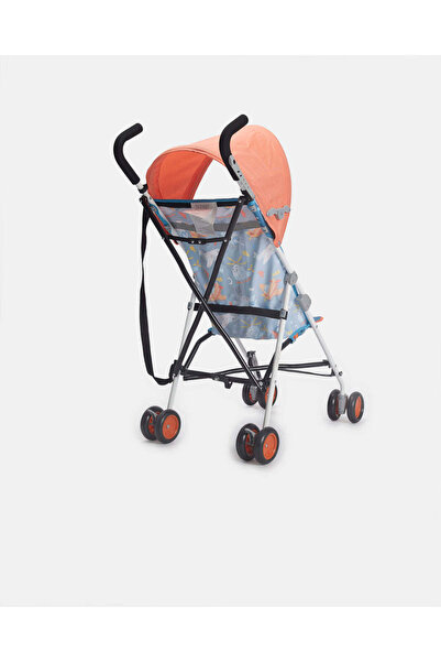 REDTAG Baby Blue And Orange Buggy With Round Canopy