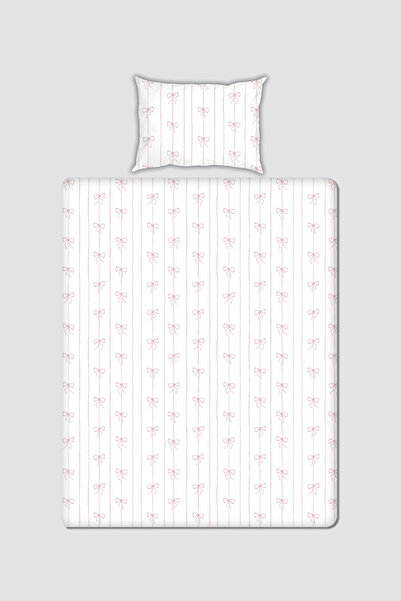 Atelier Babbi Children's Bed Sheet Set - Ribbon / Pink