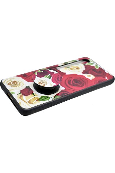 Generic Stylish Back Cover with Stand for Xiaomi Mi 10 Pro (Red) - Thermoplastic Polyurethane