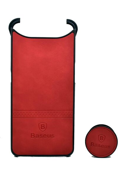 Generic Leather Case with Stand for Samsung Galaxy A80 and A90 (Red) -