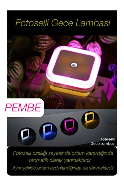 Lufern Fotoselli Gece Lambası Karanlıkta Otomatik Yanıp Sönen Aydınlığa Duyar...