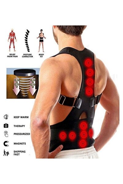AGD Magnetic Posture Support Corrector Back Brace Belt M