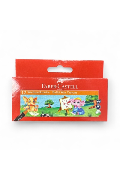 Faber Castell أقلام شمعية 58 مم - مجموعة من 12 لونًا