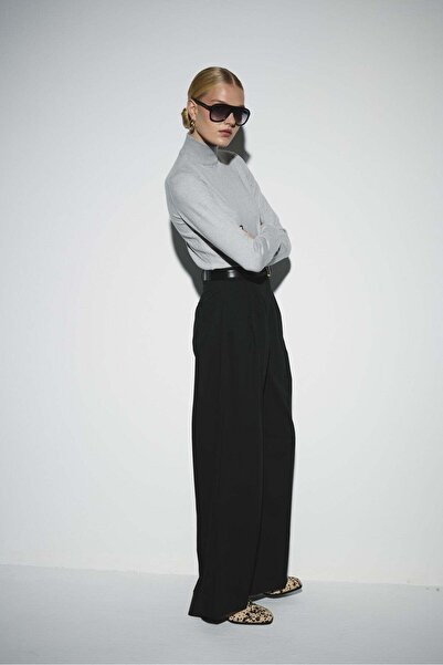 Tailors Room Mock Neck Sweater - Gray