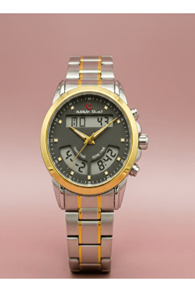 al salah ساعة إسلامية ذكية مع تنبيهات لأوقات الصلاة وتذكير بالأذان ووقت مزدوج...