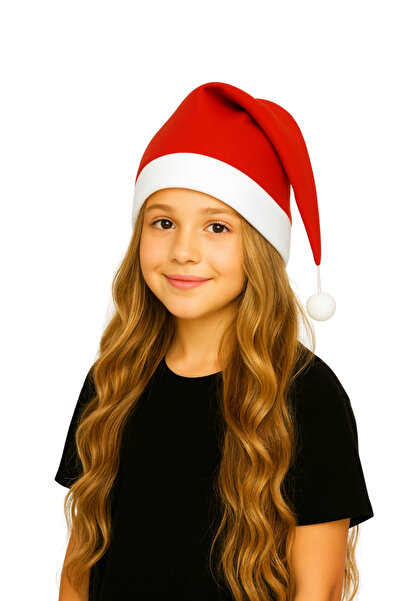 kostüm selesi Çocuk Noel Şapkası Polar Yılbaşı Şapkası – Yumuşak Polar Noel B...