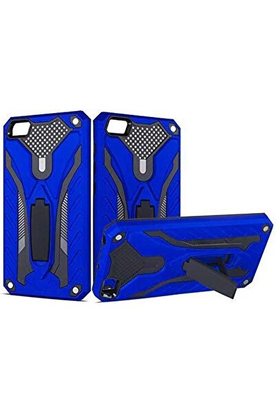Other Two-layer shield protective case with built-in grip and stand for Xiaomi Redmi Go - Blue