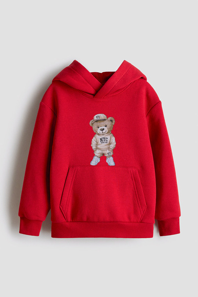 kinderos με κουκούλα Αρκουδάκι με τύπωμα Παχύ παιδικό φούτερ - 26K 1629