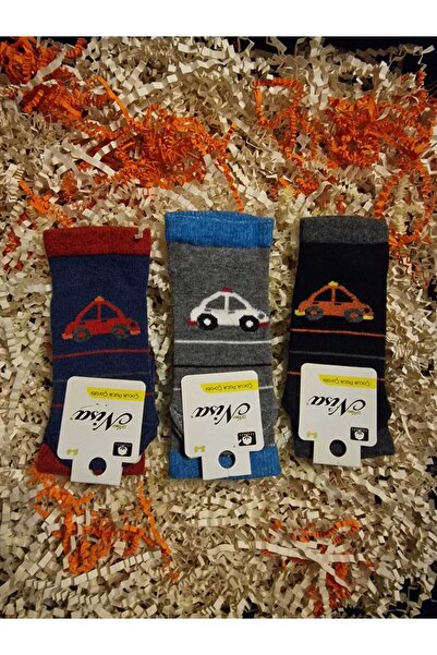 LİA Underwear Patterned Children's Socks 3-Piece