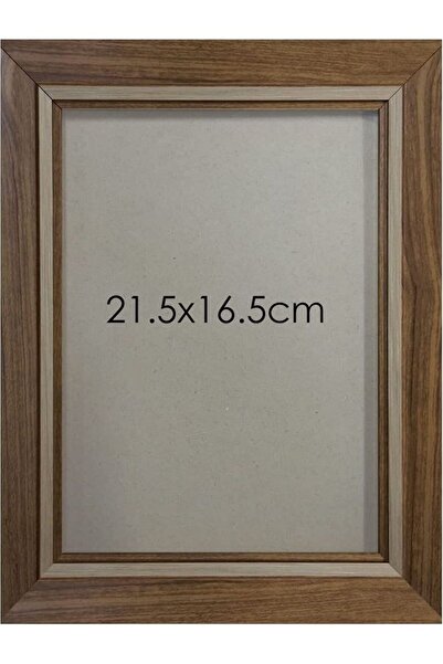 Generic Simple Wooden Picture Frame Brown 21.5x16.5cm