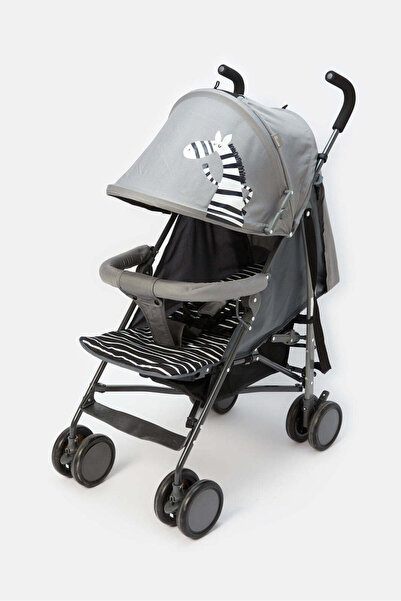 REDTAG Grey Zebra Baby Stroller