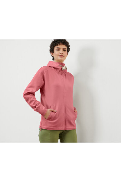 Tchibo Women's Hooded Sweat Jacket, Dusty Rose